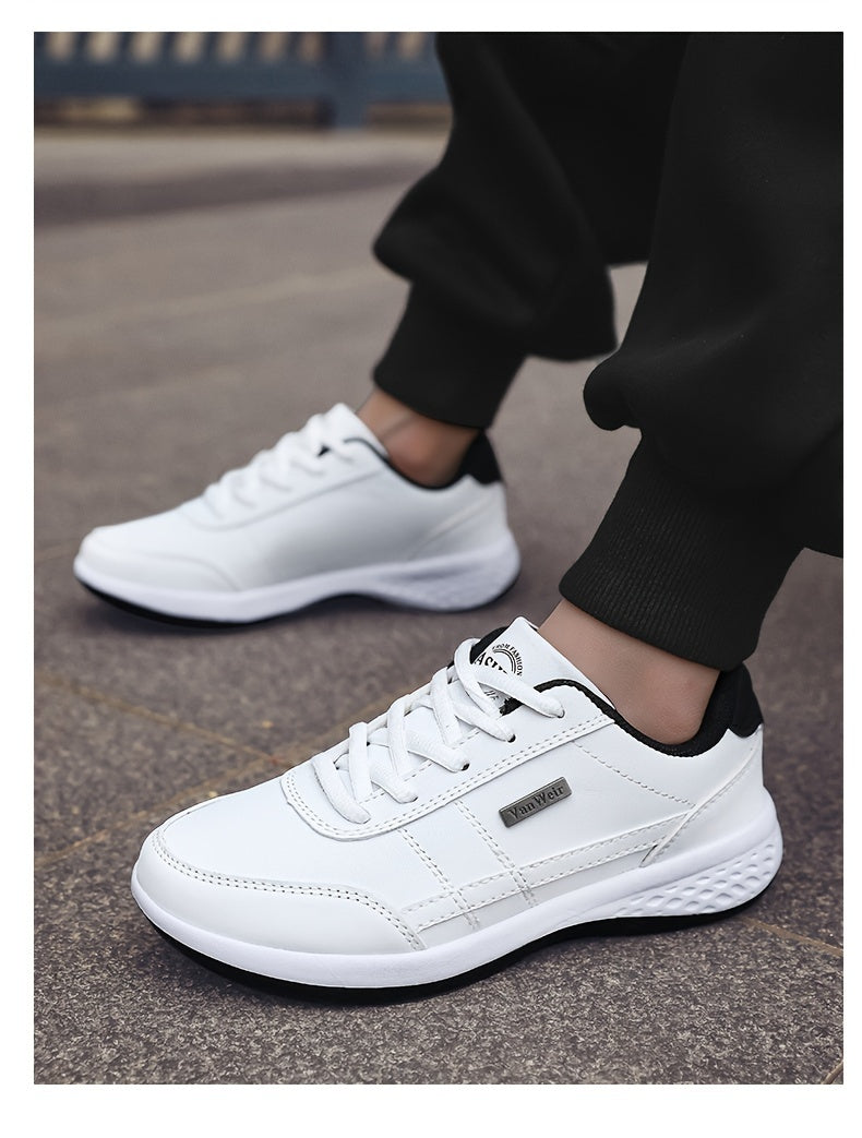 [VanWeir Comfortable Grip Sneakers] VanWeir Plus Size Mens Casual Comfortable Grip Running Sneakers - Durable Lace-Up Design - Ideal for Outdoor Sports & Daily Wear