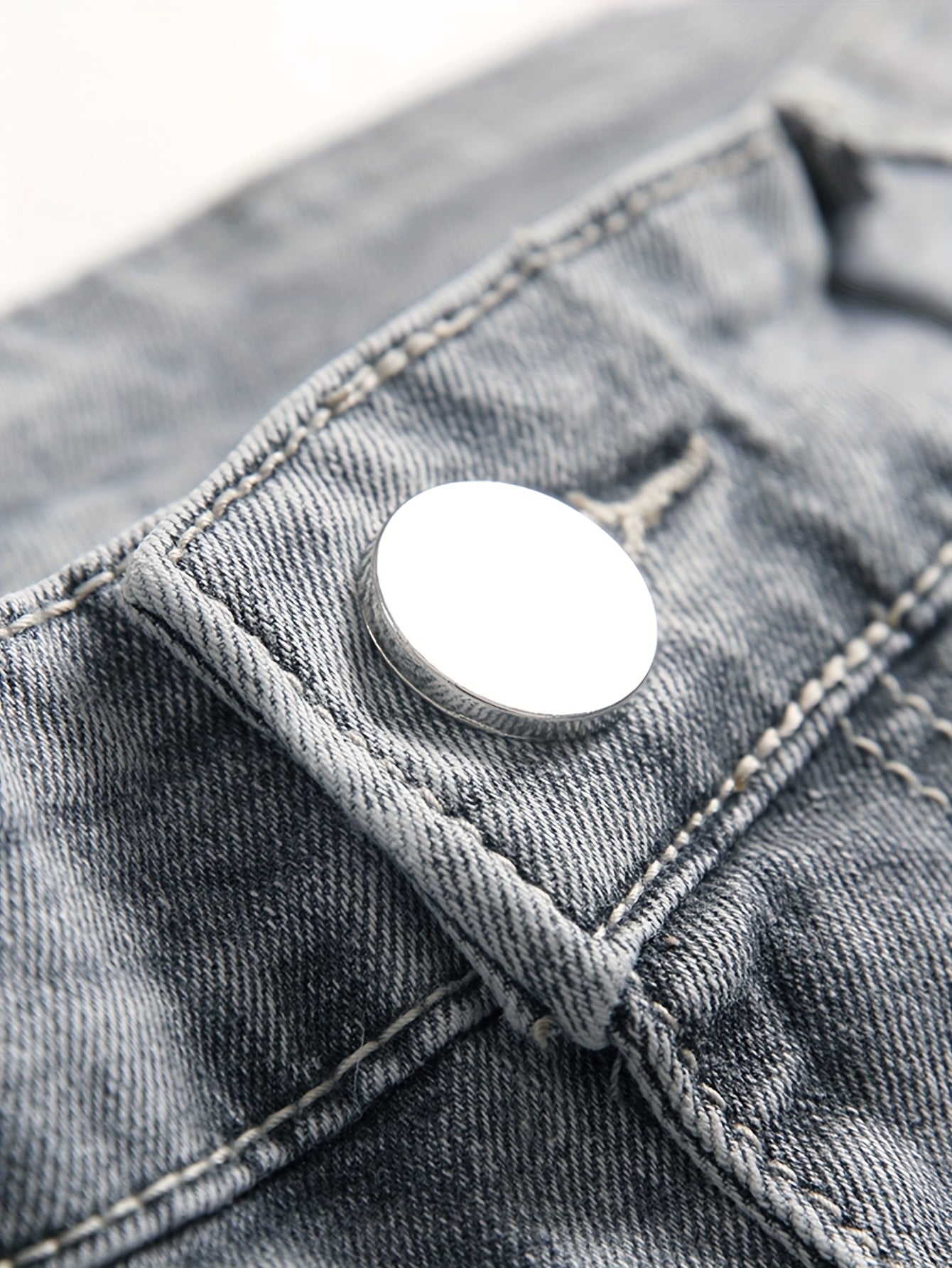 New Men'S Casual Slim Fit Worn-out Jeans With Elastic Fashion Trend Men'S Jeans