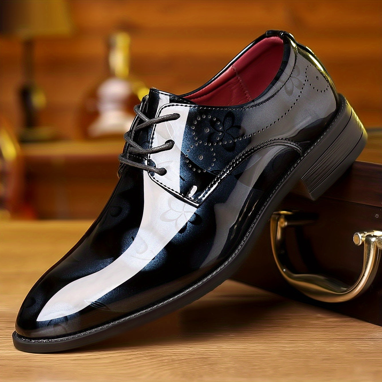 Classic Oxford Shoes - Lace Up, Assorted Colors, Smart Casual, Breathable, Comfortable, Outdoor Walking Shoes for Men