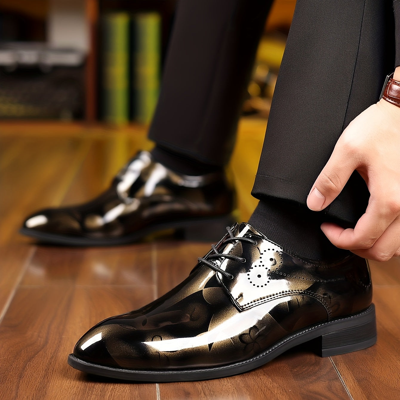 Classic Oxford Shoes - Lace Up, Assorted Colors, Smart Casual, Breathable, Comfortable, Outdoor Walking Shoes for Men