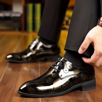 Classic Oxford Shoes - Lace Up, Assorted Colors, Smart Casual, Breathable, Comfortable, Outdoor Walking Shoes for Men