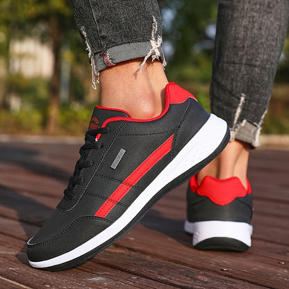[VanWeir Comfortable Grip Sneakers] VanWeir Plus Size Mens Casual Comfortable Grip Running Sneakers - Durable Lace-Up Design - Ideal for Outdoor Sports & Daily Wear
