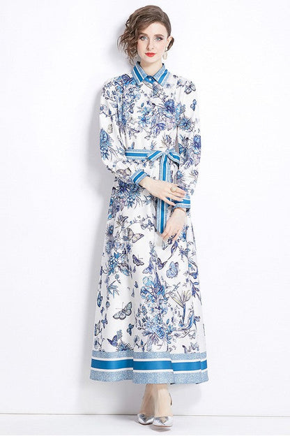 Multi Blue MAXI DRESS
