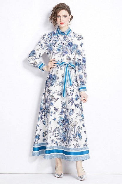 Multi Blue MAXI DRESS
