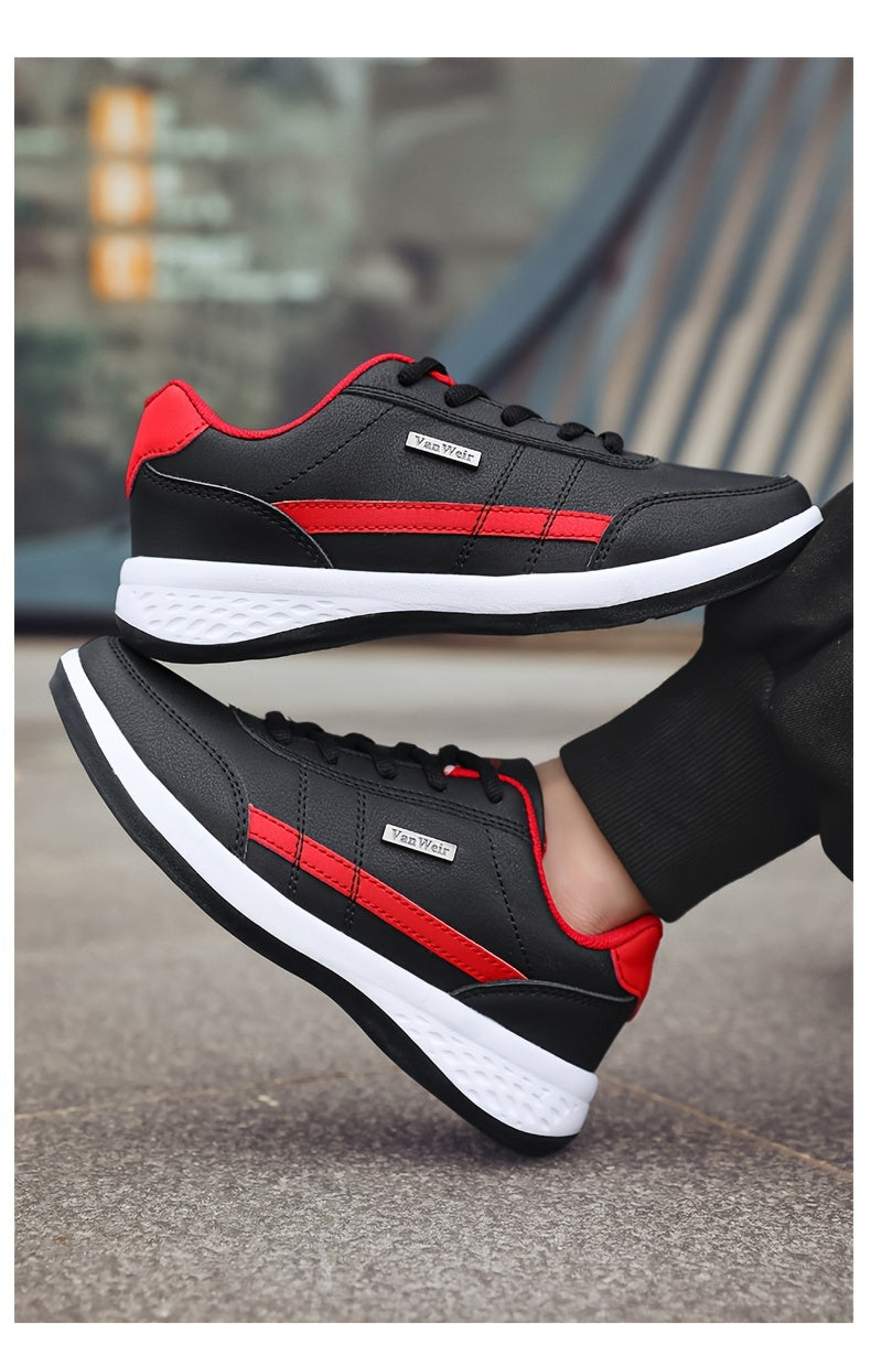 [VanWeir Comfortable Grip Sneakers] VanWeir Plus Size Mens Casual Comfortable Grip Running Sneakers - Durable Lace-Up Design - Ideal for Outdoor Sports & Daily Wear
