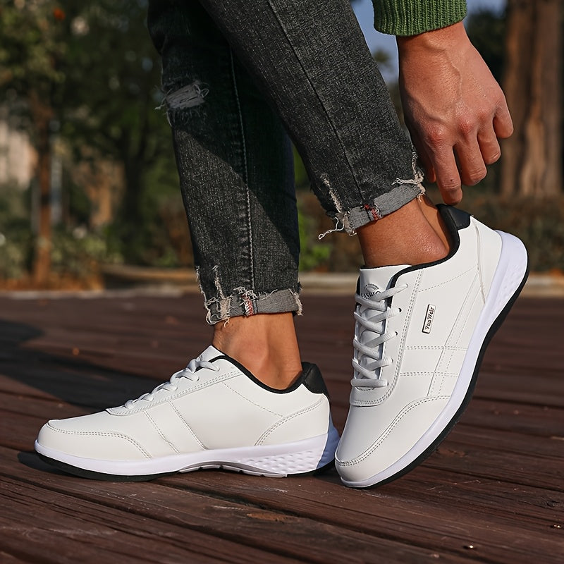 [VanWeir Comfortable Grip Sneakers] VanWeir Plus Size Mens Casual Comfortable Grip Running Sneakers - Durable Lace-Up Design - Ideal for Outdoor Sports & Daily Wear