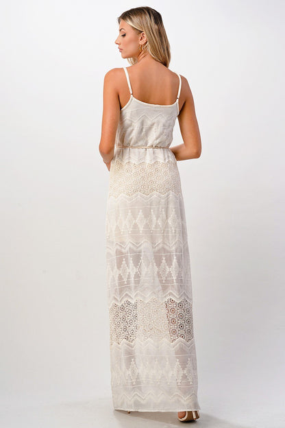 Embroidered Maxi Dress
