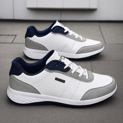 [VanWeir Comfortable Grip Sneakers] VanWeir Plus Size Mens Casual Comfortable Grip Running Sneakers - Durable Lace-Up Design - Ideal for Outdoor Sports & Daily Wear