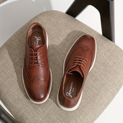 Mens Dress Shoes Oxfords Casual Retro Classic Comfortable Formal Derby Business Dress Shoes for Men