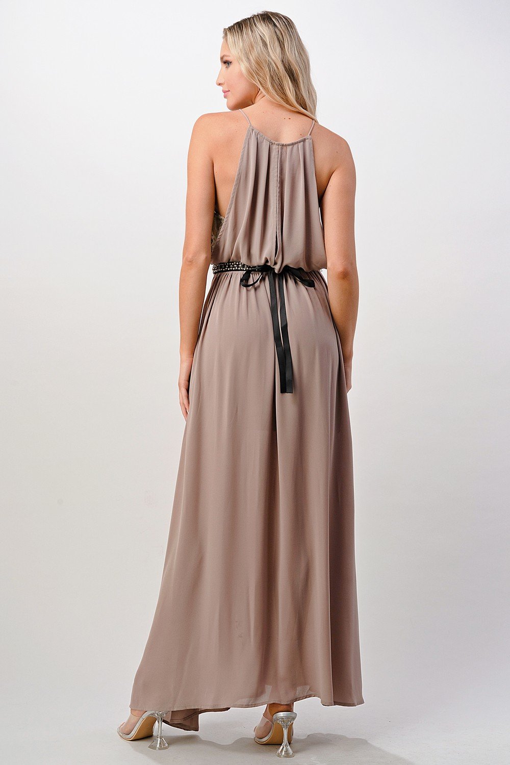 Halter Neck Maxi Dress