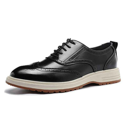Men's Breathable Leather Business Casual Shoes