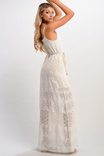 Embroidered Maxi Dress