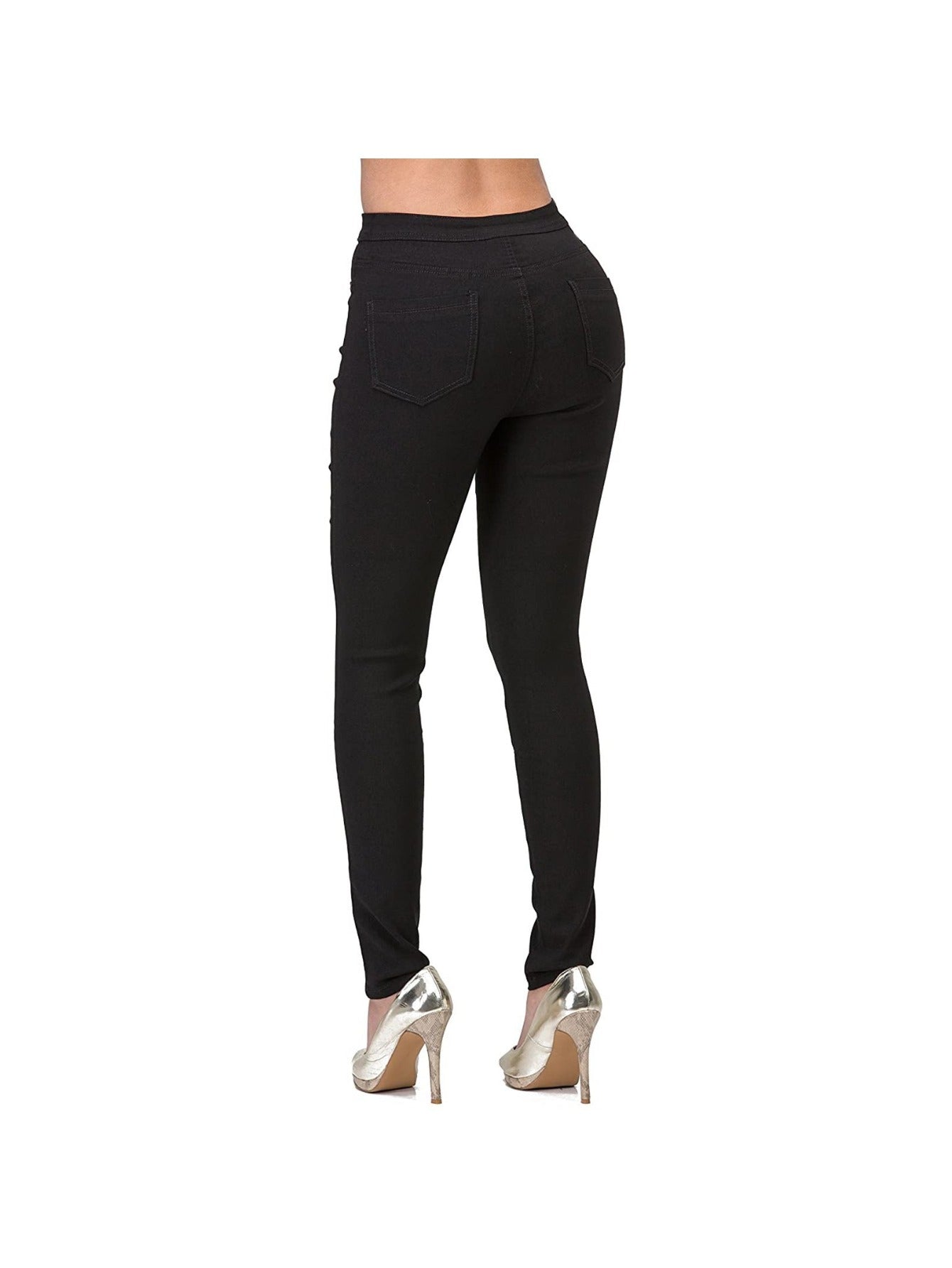 Slim-Fit Stretchy Jeans for Women, Solid Color, Flattering Long Pants, Available in Multiple Colors, European And American Style, Trendy And Versatile