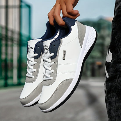 [VanWeir Comfortable Grip Sneakers] VanWeir Plus Size Mens Casual Comfortable Grip Running Sneakers - Durable Lace-Up Design - Ideal for Outdoor Sports & Daily Wear