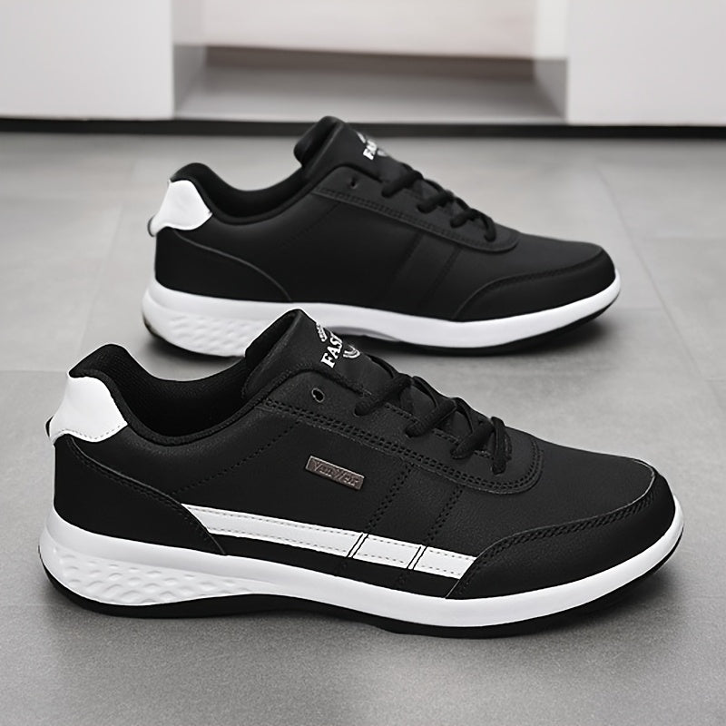 [VanWeir Comfortable Grip Sneakers] VanWeir Plus Size Mens Casual Comfortable Grip Running Sneakers - Durable Lace-Up Design - Ideal for Outdoor Sports & Daily Wear