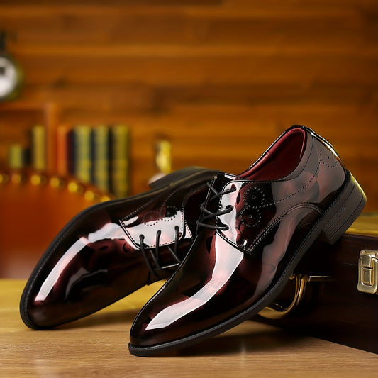 Classic Oxford Shoes - Lace Up, Assorted Colors, Smart Casual, Breathable, Comfortable, Outdoor Walking Shoes for Men