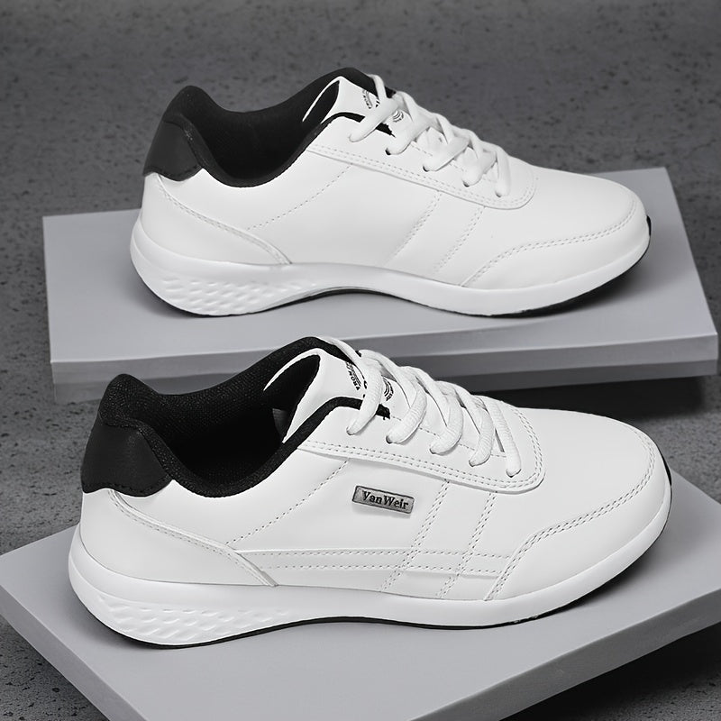 [VanWeir Comfortable Grip Sneakers] VanWeir Plus Size Mens Casual Comfortable Grip Running Sneakers - Durable Lace-Up Design - Ideal for Outdoor Sports & Daily Wear