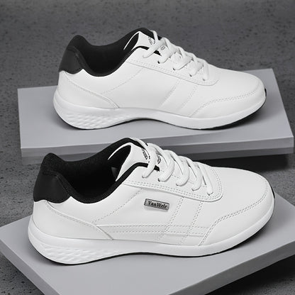[VanWeir Comfortable Grip Sneakers] VanWeir Plus Size Mens Casual Comfortable Grip Running Sneakers - Durable Lace-Up Design - Ideal for Outdoor Sports & Daily Wear