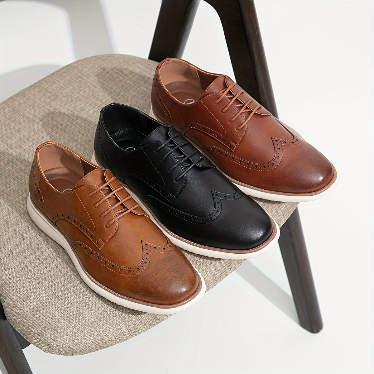 Mens Dress Shoes Oxfords Casual Retro Classic Comfortable Formal Derby Business Dress Shoes for Men