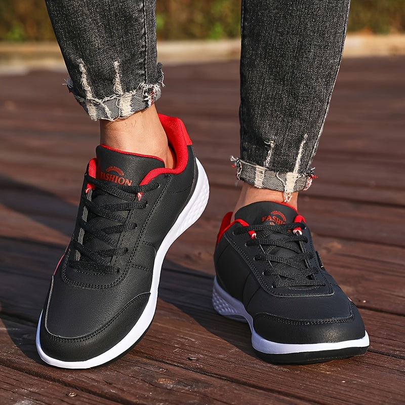 [VanWeir Comfortable Grip Sneakers] VanWeir Plus Size Mens Casual Comfortable Grip Running Sneakers - Durable Lace-Up Design - Ideal for Outdoor Sports & Daily Wear