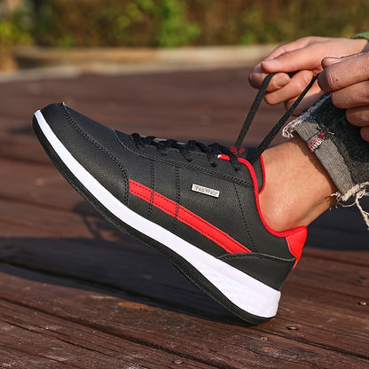 [VanWeir Comfortable Grip Sneakers] VanWeir Plus Size Mens Casual Comfortable Grip Running Sneakers - Durable Lace-Up Design - Ideal for Outdoor Sports & Daily Wear