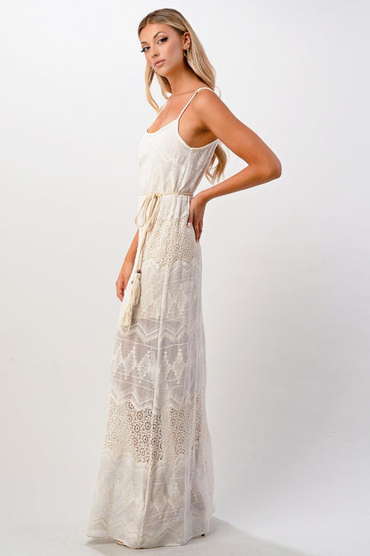 Embroidered Maxi Dress