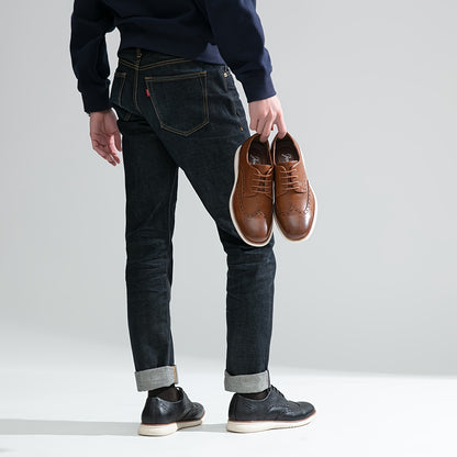 Mens Dress Shoes Oxfords Casual Retro Classic Comfortable Formal Derby Business Dress Shoes for Men