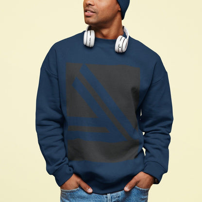 Double Slanted Logo Crewneck Sweatshirt