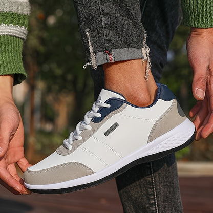 [VanWeir Comfortable Grip Sneakers] VanWeir Plus Size Mens Casual Comfortable Grip Running Sneakers - Durable Lace-Up Design - Ideal for Outdoor Sports & Daily Wear