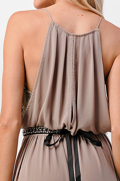 Halter Neck Maxi Dress