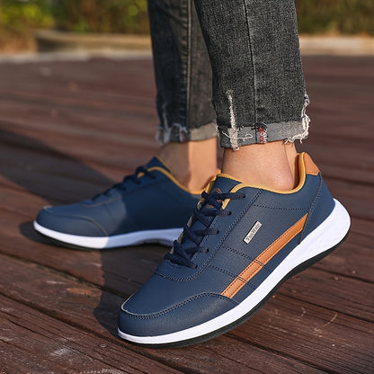 [VanWeir Comfortable Grip Sneakers] VanWeir Plus Size Mens Casual Comfortable Grip Running Sneakers - Durable Lace-Up Design - Ideal for Outdoor Sports & Daily Wear