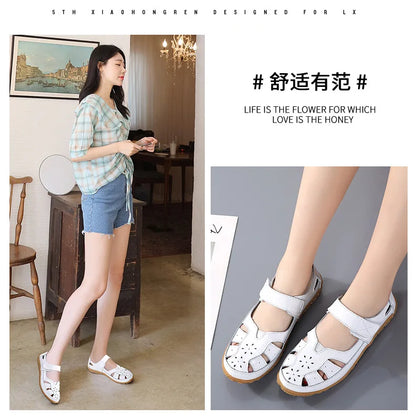 Women Sandals Casual Summer Ladies Closed Toe Beach Sandals Walking Women Flats Shoes Outdoor Comfort Female Fashion Sneakers