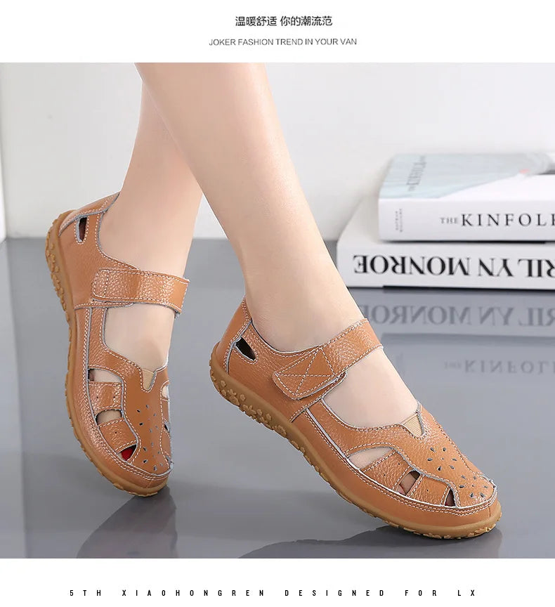 Women Sandals Casual Summer Ladies Closed Toe Beach Sandals Walking Women Flats Shoes Outdoor Comfort Female Fashion Sneakers