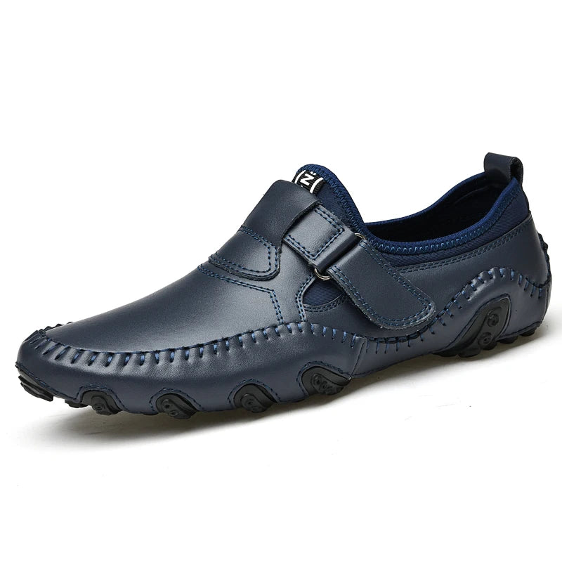 Men Casual Shoes Genuine Leather Men's Loafers Luxury Brand Fashion Breathable Flat Driving Shoes Slip on Comfortable Moccasins