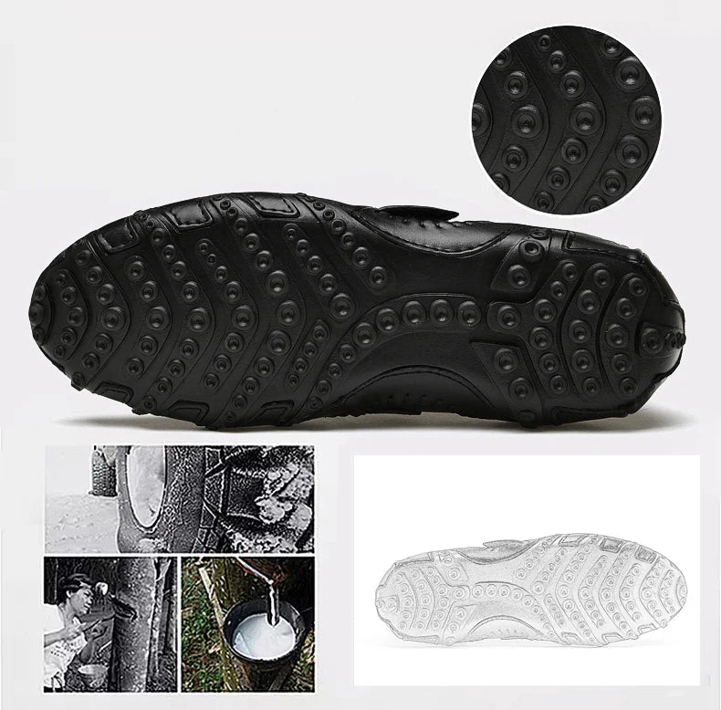 Men Casual Shoes Genuine Leather Men's Loafers Luxury Brand Fashion Breathable Flat Driving Shoes Slip on Comfortable Moccasins