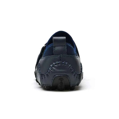 Men Casual Shoes Genuine Leather Men's Loafers Luxury Brand Fashion Breathable Flat Driving Shoes Slip on Comfortable Moccasins