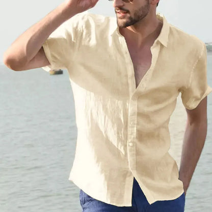 Short Sleeve Lapel Shirt