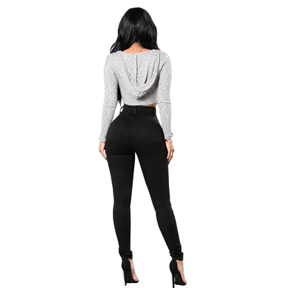 2026 New 7 Color Women's High Waist Skinny Jeans Fashion Slim Elastic Denim Pencil Pants Casual Trousers S-2XL
