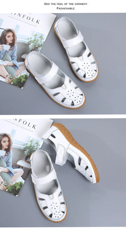 Women Sandals Casual Summer Ladies Closed Toe Beach Sandals Walking Women Flats Shoes Outdoor Comfort Female Fashion Sneakers