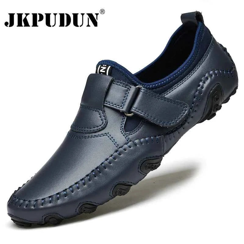 Men Casual Shoes Genuine Leather Men's Loafers Luxury Brand Fashion Breathable Flat Driving Shoes Slip on Comfortable Moccasins