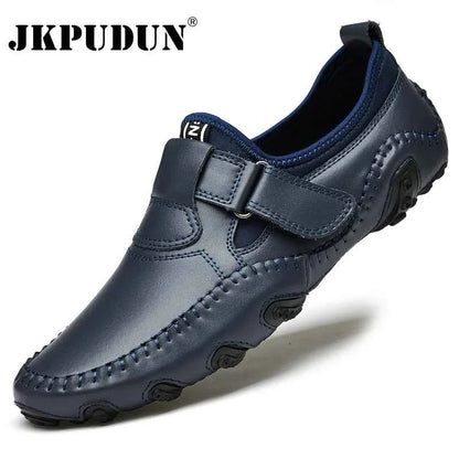 Men Casual Shoes Genuine Leather Men's Loafers Luxury Brand Fashion Breathable Flat Driving Shoes Slip on Comfortable Moccasins