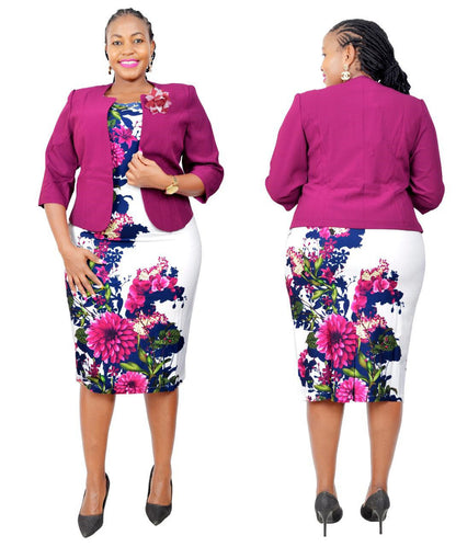 African Clothes 2XL-6XL Christmas African Dresses for Women Fall Winter Clothing Femme 2021 Coat + Print Bondycon Dress