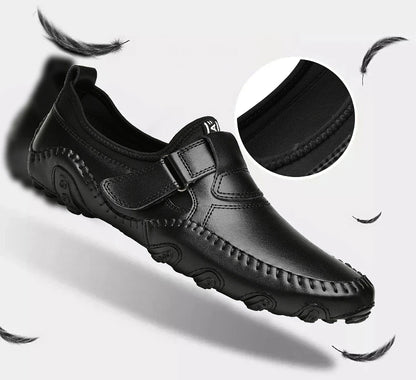 Men Casual Shoes Genuine Leather Men's Loafers Luxury Brand Fashion Breathable Flat Driving Shoes Slip on Comfortable Moccasins