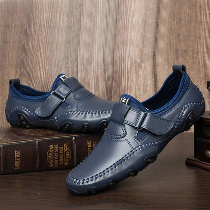 Men Casual Shoes Genuine Leather Men's Loafers Luxury Brand Fashion Breathable Flat Driving Shoes Slip on Comfortable Moccasins
