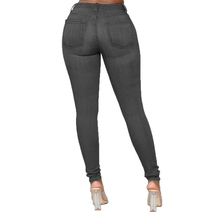 2026 New 7 Color Women's High Waist Skinny Jeans Fashion Slim Elastic Denim Pencil Pants Casual Trousers S-2XL