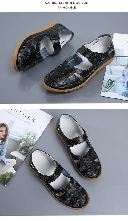 Women Sandals Casual Summer Ladies Closed Toe Beach Sandals Walking Women Flats Shoes Outdoor Comfort Female Fashion Sneakers