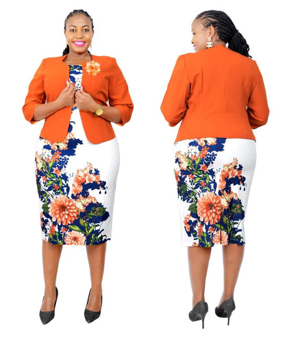 African Clothes 2XL-6XL Christmas African Dresses for Women Fall Winter Clothing Femme 2021 Coat + Print Bondycon Dress