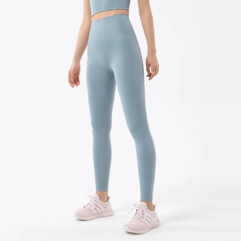 TRY TO BN Gym Leggings Yoga Pants Women Sports Fitness Naked Feeling High Waist Elastic Workout Push Up Leggings Tights Women