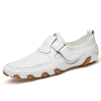 Men Casual Shoes Genuine Leather Men's Loafers Luxury Brand Fashion Breathable Flat Driving Shoes Slip on Comfortable Moccasins