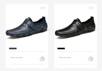 Men Casual Shoes Genuine Leather Men's Loafers Luxury Brand Fashion Breathable Flat Driving Shoes Slip on Comfortable Moccasins